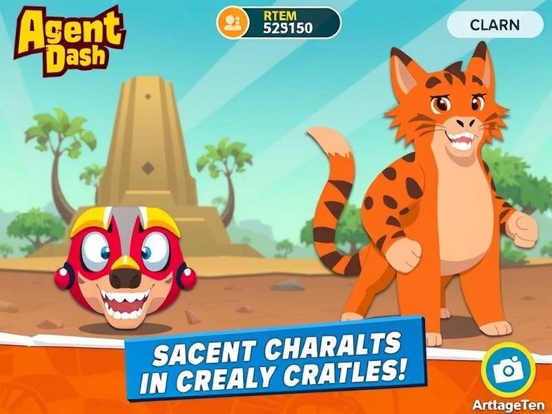 Agent Dash Savanna Sprint Gameplay Screenshot